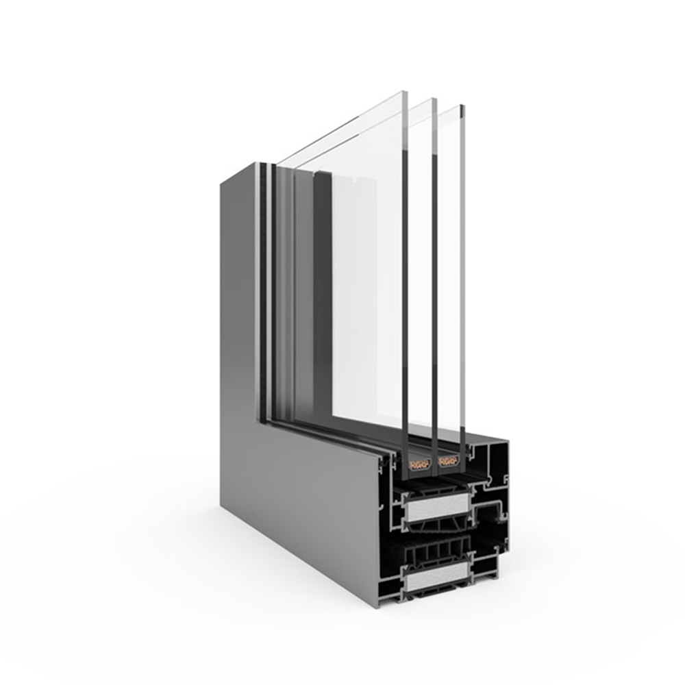 Deceunick Aluminium Balkontür Profilsystem: Decalu 88 Hidden