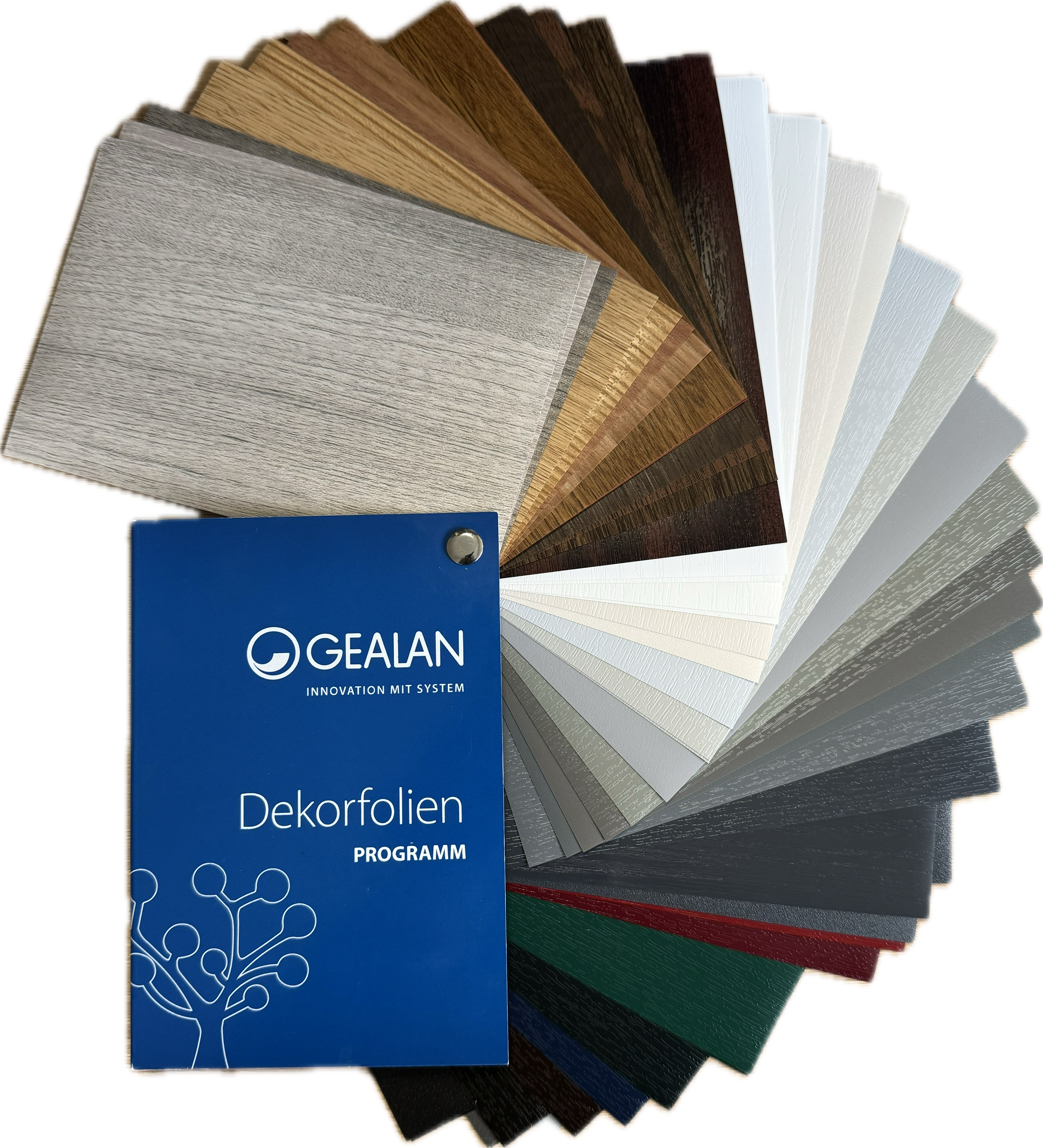 Gealan Dekorfolien Farbmuster für Kunststoffprofile