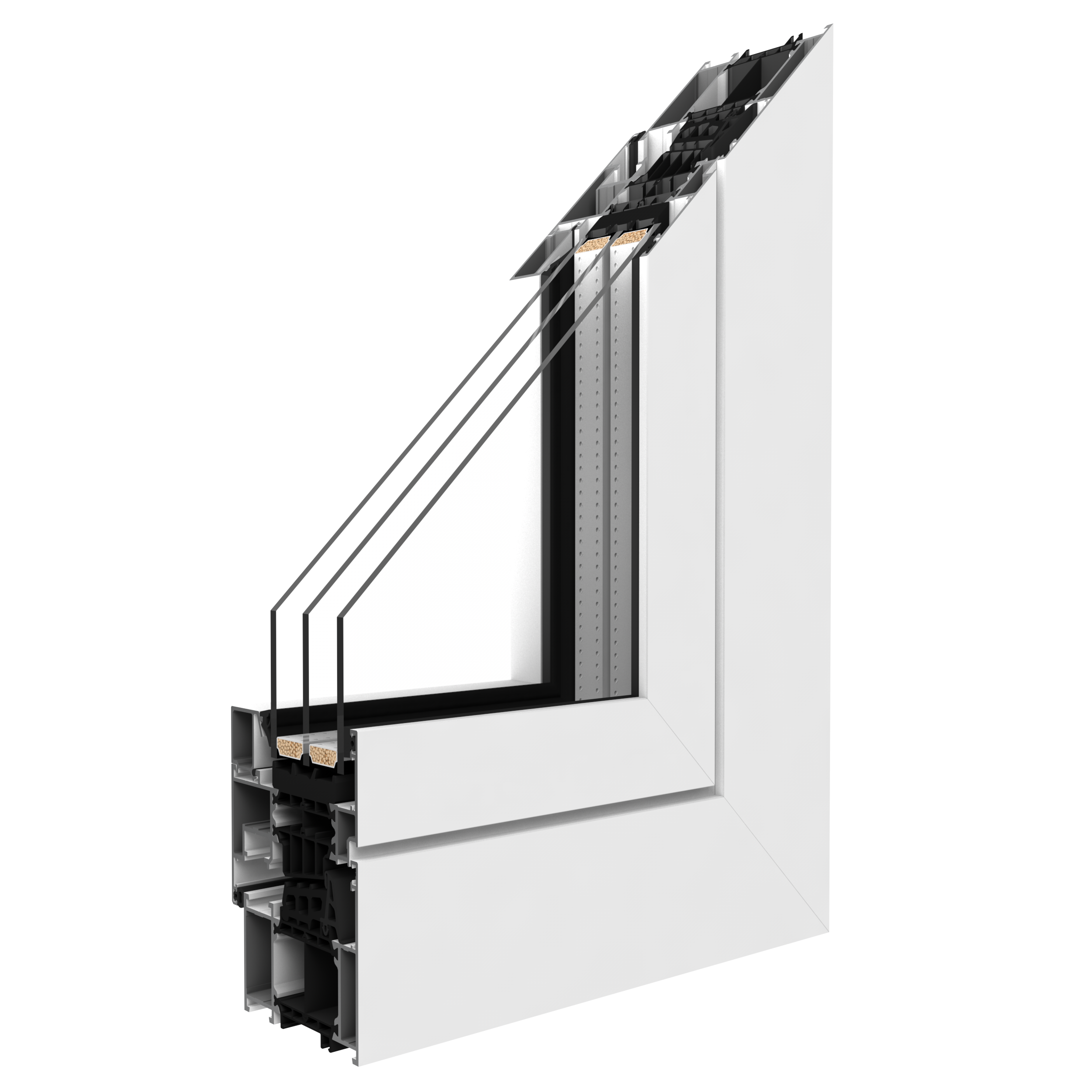 Aluprof Aluminium Balkontür Profilsystem: MB-86 SI
