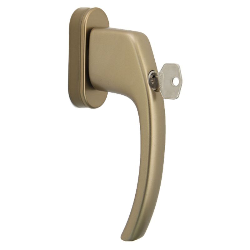 Standard Fenstergriff aus Aluminium Verschlussart: abschließbar inkl. Schlüssel Farbe: Oliv