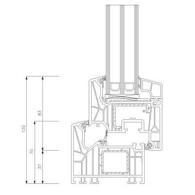 Schüco Balkontür Living 82 MD Classic 