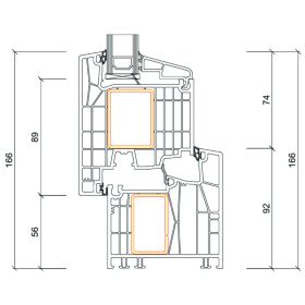 Kömmerling Balkontür Standard 88 MD 