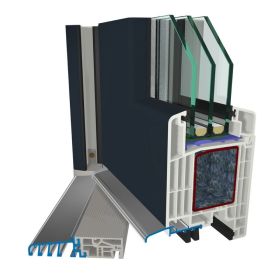Gealan Nebeneingangstür S9000 Kunststofftuer 