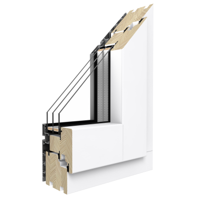 Holz Aluminium Balkontür Duoline-88