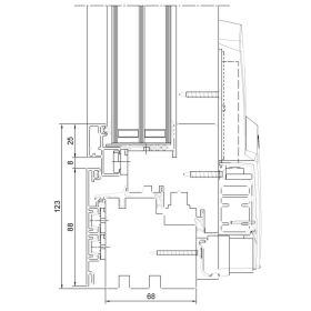 Drutex PSKtür Duoline 68 Kiefer 