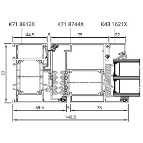 Aluprof Haustür MB-86N SI Alutuer 
