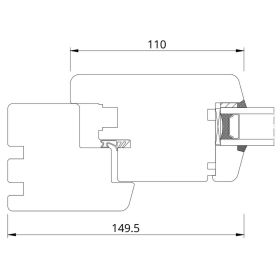 Drutex Nebeneingangstür Softline 68 Holztuer 