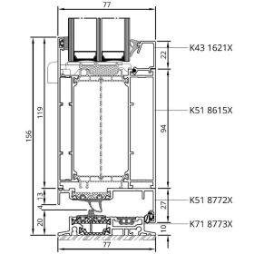 Aluprof Haustür MB-86N SI Alutuer 
