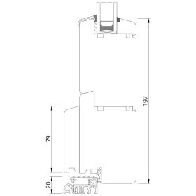 Drutex Haustür Softline-68 Holztuer Meranti