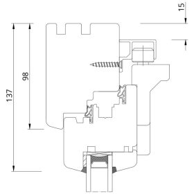 Drutex Faltschiebetür Softline-68 Faltanlage 